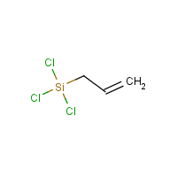 Allyltrichlorosilane formula graphical representation