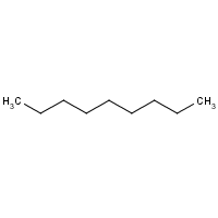 Nonane formula graphical representation