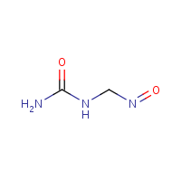 Nitrosomethylurea formula graphical representation