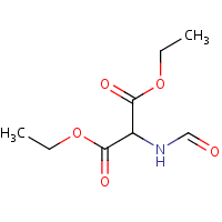Diethyl formamidomalonate formula graphical representation