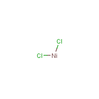 Nickel(II) chloride formula graphical representation