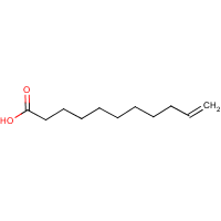 Undecylenic acid formula graphical representation