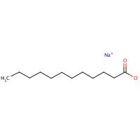 Sodium laurate formula graphical representation