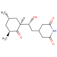 Cycloheximide formula graphical representation