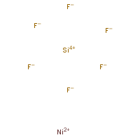 Nickel(II) fluosilicate formula graphical representation