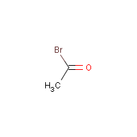 Acetyl bromide formula graphical representation