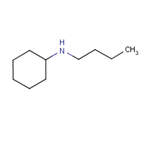N-Butyl cyclohexylamine formula graphical representation