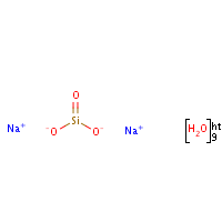 Sodium metasilicate nonahydrate formula graphical representation