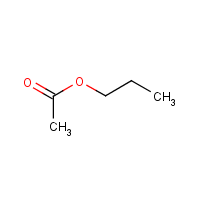 n-Propyl acetate formula graphical representation