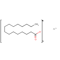 Aluminum palmitate formula graphical representation