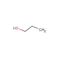 n-Propyl alcohol formula graphical representation