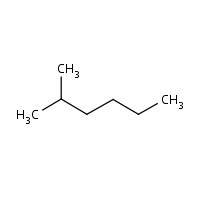2-Methylhexane formula graphical representation