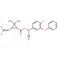 Cyfluthrin formula graphical representation