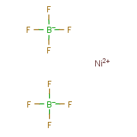 Nickel(II) fluoborate formula graphical representation