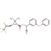 Cyhalothrin formula graphical representation