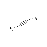 2-Butyne formula graphical representation