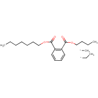 1,2-Benzenedicarboxylic acid, diheptyl ester, branched and linear formula graphical representation