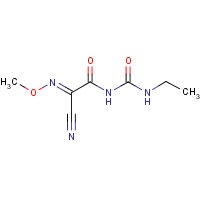 Cymoxyanil formula graphical representation