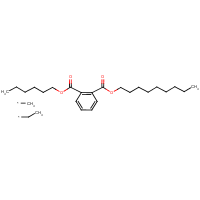 1,2-Benzenedicarboxylic acid, dinonyl ester, branched and linear formula graphical representation