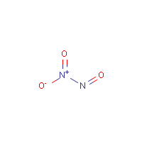 Nitrogen trioxide formula graphical representation