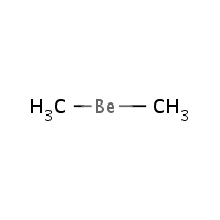 Dimethylberyllium formula graphical representation