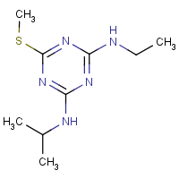 Ametryn formula graphical representation