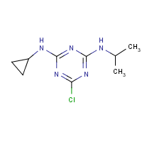 Cyprazine formula graphical representation