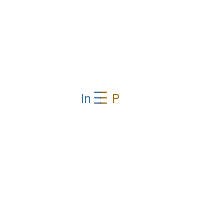 Indium phosphide formula graphical representation