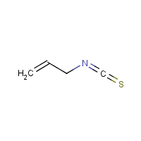 Allyl isothiocyanate formula graphical representation