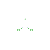 Indium trichloride formula graphical representation