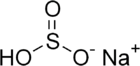 Sodium bisulfite formula graphical representation