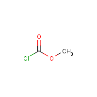 Methyl chloroformate formula graphical representation