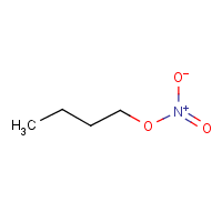 Butyl nitrate formula graphical representation