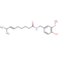 Capsaicin formula graphical representation