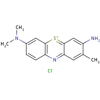 Tolonium chloride formula graphical representation