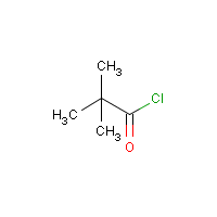 Trimethylacetyl chloride formula graphical representation