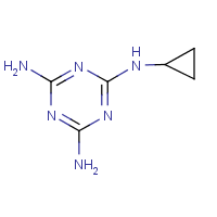 Cyromazine formula graphical representation