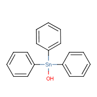 Triphenyltin hydroxide formula graphical representation