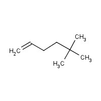 1-Hexene, 5,5-dimethyl- formula graphical representation