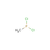 Methyl phosphonous dichloride formula graphical representation