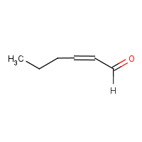 2-Hexenal formula graphical representation