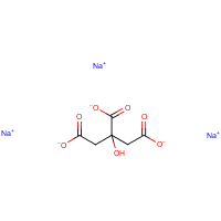 Sodium citrate, anhydrous formula graphical representation