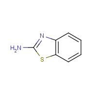 2-Aminobenzothiazole formula graphical representation