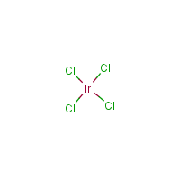 Iridium tetrachloride formula graphical representation