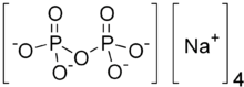 Tetrasodium pyrophosphate formula graphical representation