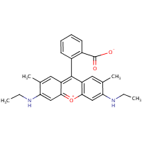 Rhodamine 575 formula graphical representation