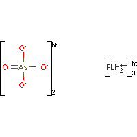 Lead arsenate formula graphical representation