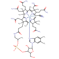 Vitamin B12 formula graphical representation