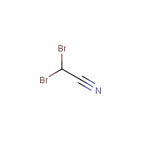 Dibromoacetonitrile formula graphical representation