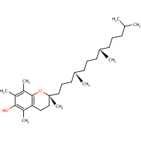 alpha-Tocopherol formula graphical representation